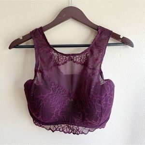 Victorias Secret Pink Wildflower High Neck Bra